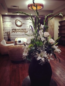 origins thai spa elite waiting flowers